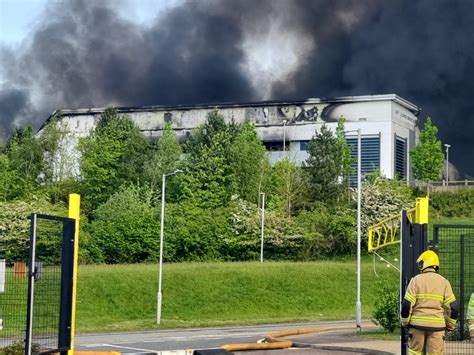 Your pictures of massive fire at parcel centre in Staffordshire